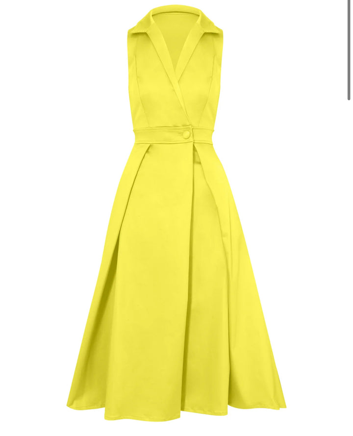 Vestido Santorini Yellow Secret