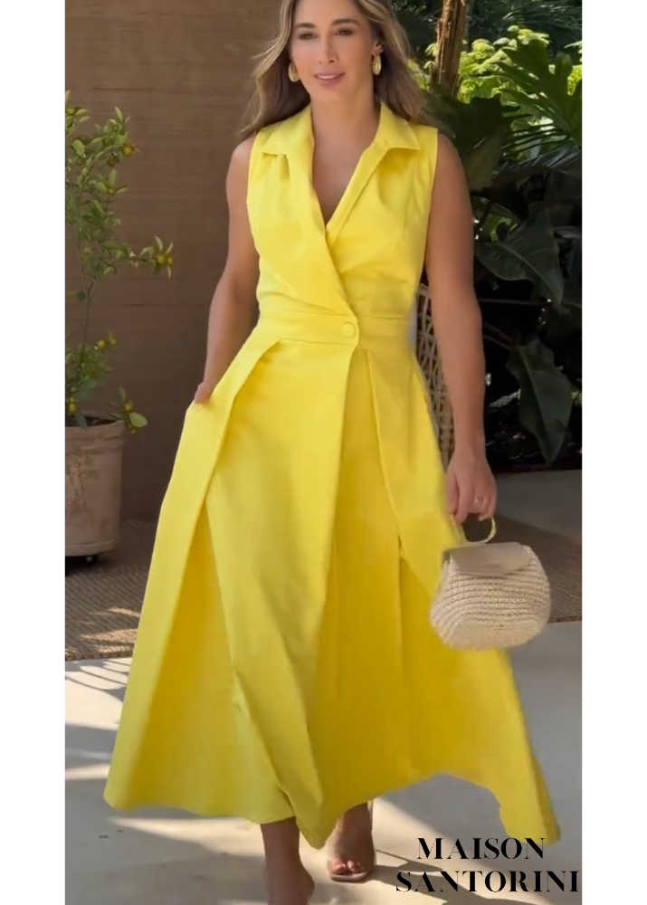 Vestido Santorini Yellow Secret